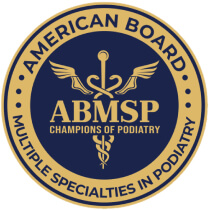 Diplomate of the American Board of Multiple Specialties in Podiatry.