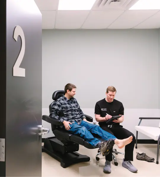 Minimally invasive surgery patient smiling.